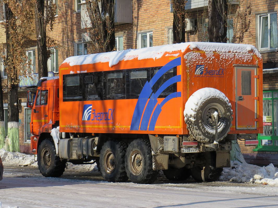 Амурская область, № Е 738 УУ 28 — КамАЗ-43118-50