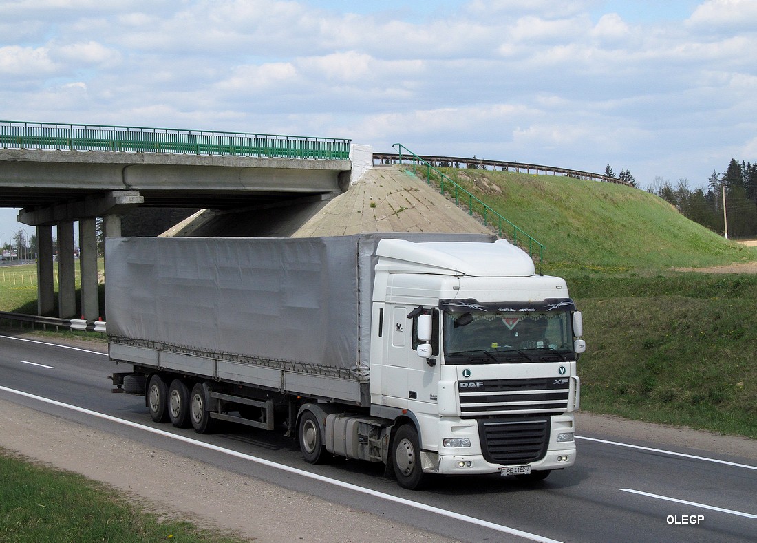 Гродненская область, № АЕ 4162-4 — DAF XF105 FT