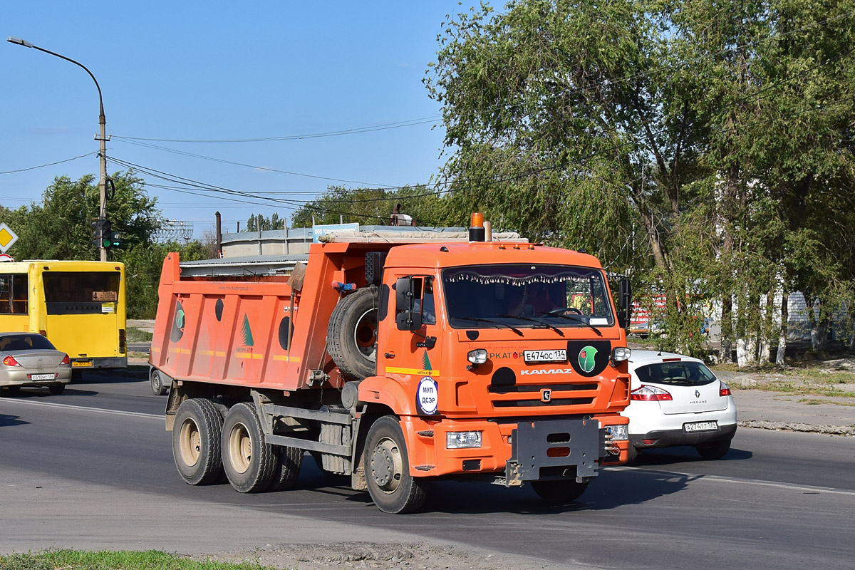 Волгоградская область, № Е 474 ОС 134 — КамАЗ-65115-L4