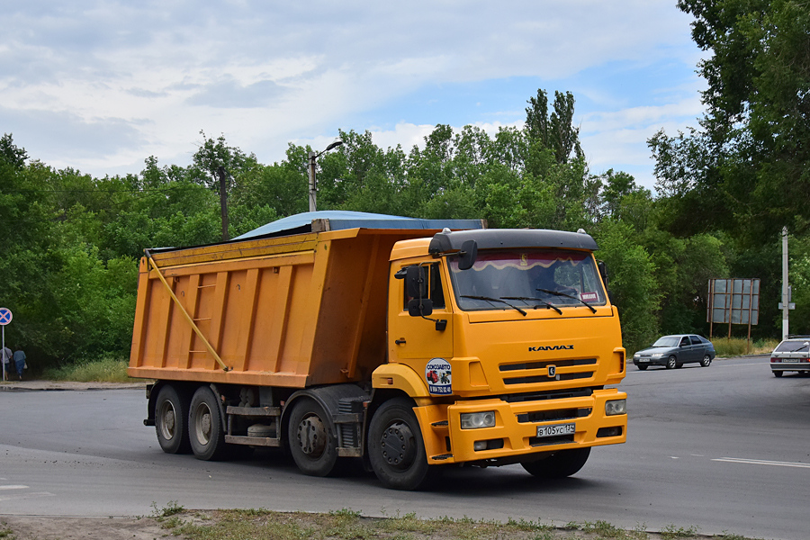 Волгоградская область, № В 105 УС 134 — КамАЗ-65201-73