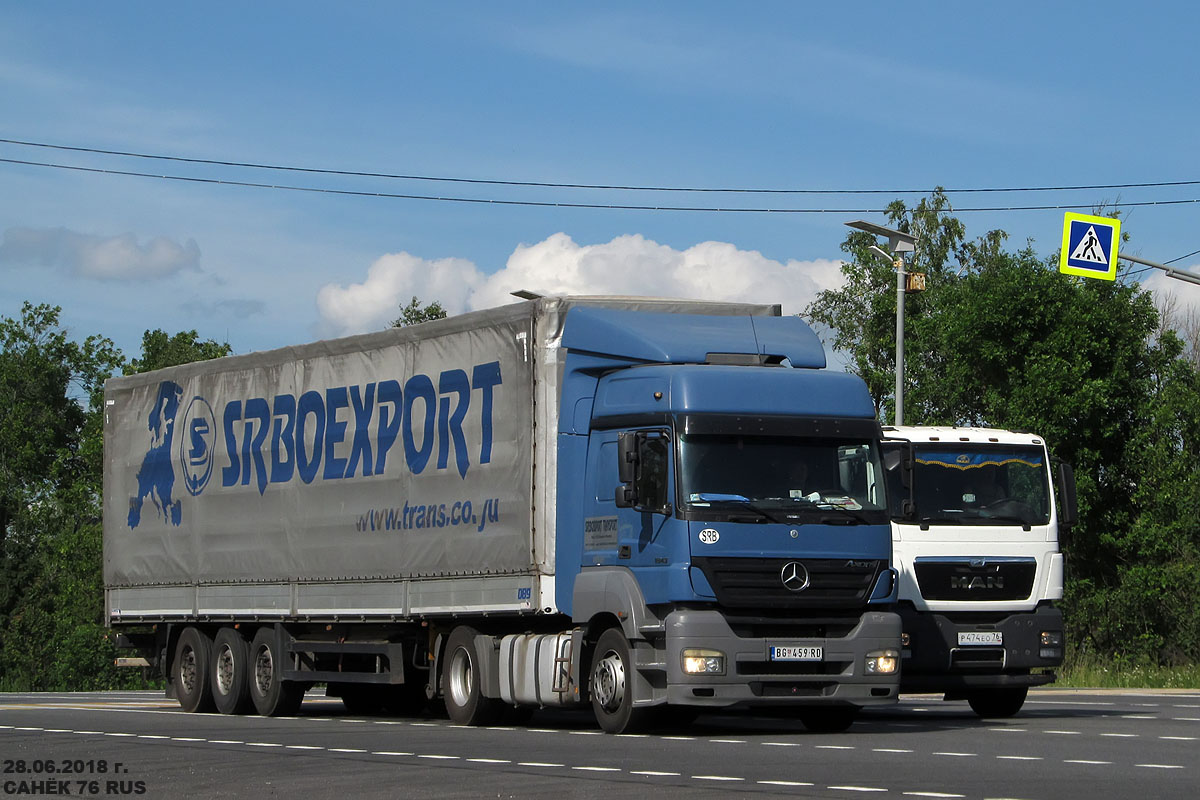 Сербия, № BG 459-RD — Mercedes-Benz Axor 1843