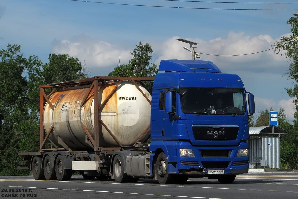 Рязанская область, № Х 996 РР 62 — MAN TGX ('2007) 18.400