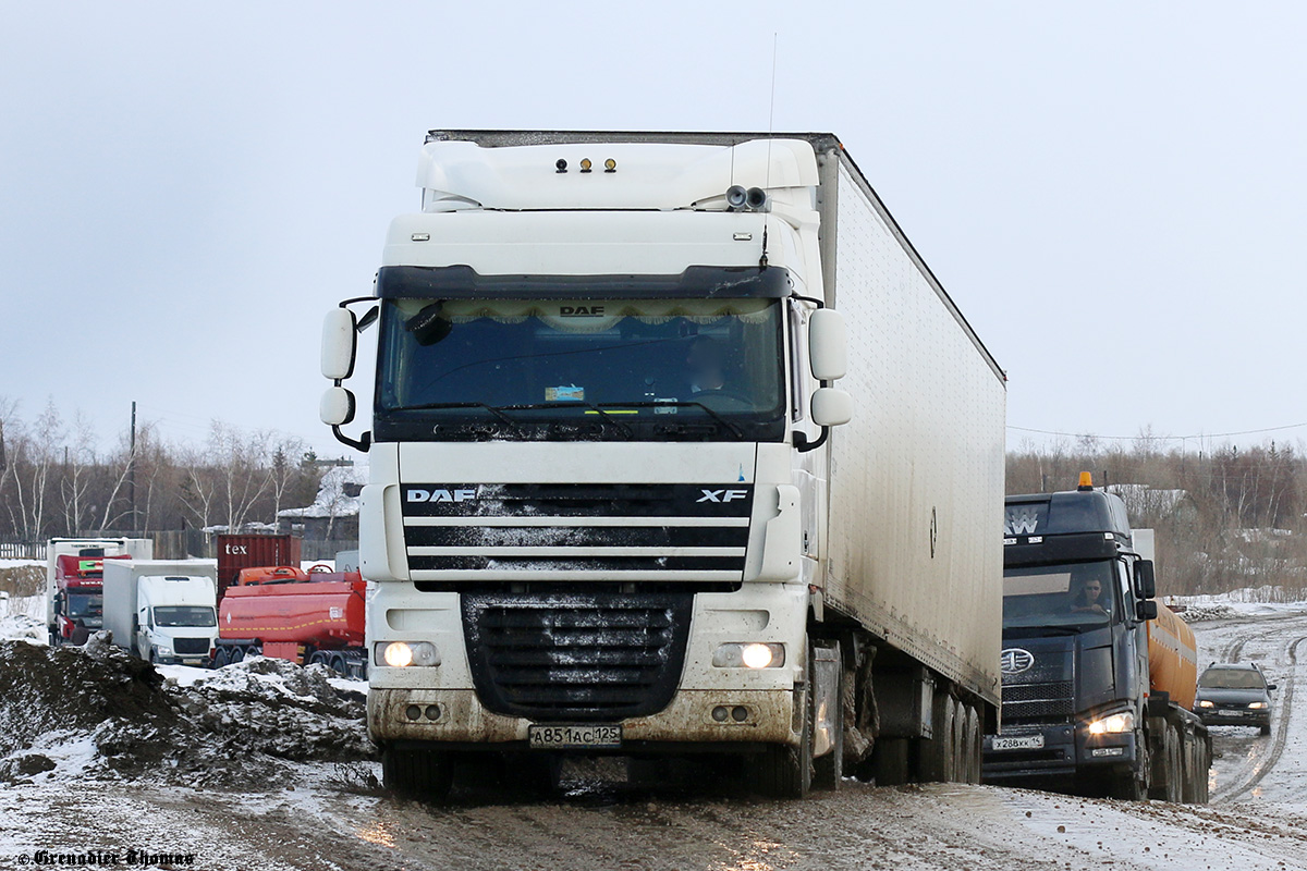 Приморский край, № А 851 АС 125 — DAF XF105 FT