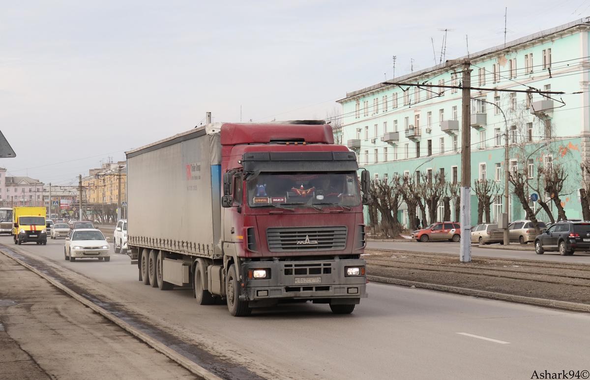 Новосибирская область, № Е 862 СХ 154 — МАЗ-5440 (общая модель)