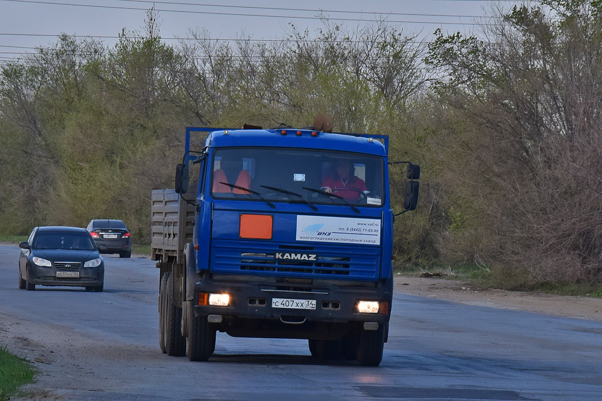 Волгоградская область, № С 407 ХХ 34 — КамАЗ-53215-15 [53215R]