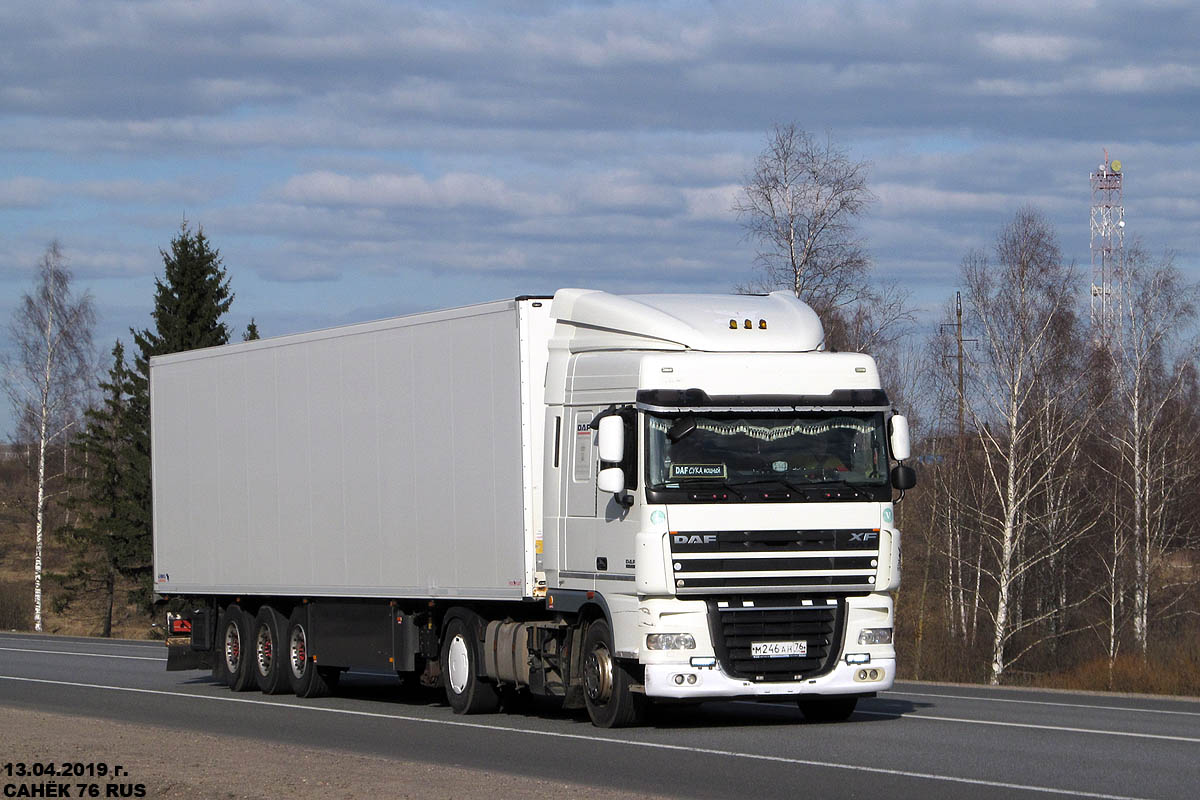 Ярославская область, № М 246 АН 76 — DAF XF105 FT