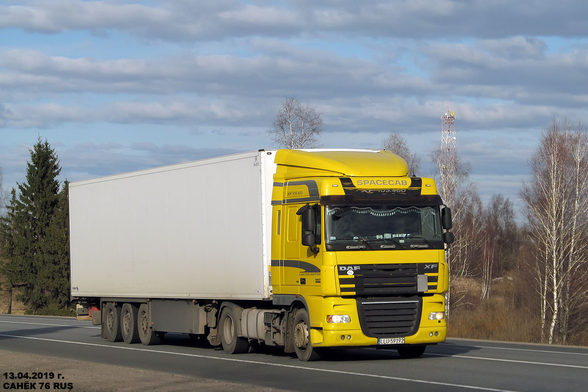 Польша, № LLU 59192 — DAF XF105 FT