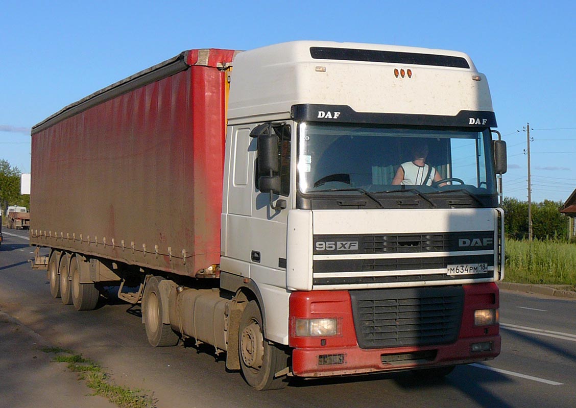 Удмуртия, № М 634 РМ 18 — DAF 95XF FT