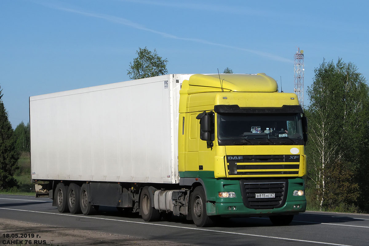 Смоленская область, № В 815 НС 67 — DAF XF105 FT