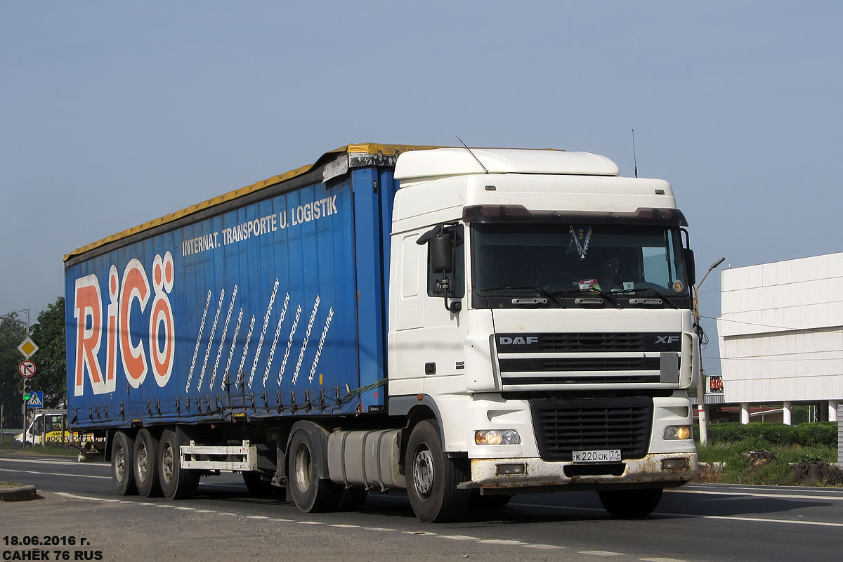 Тульская область, № К 220 ОК 71 — DAF XF95 FT