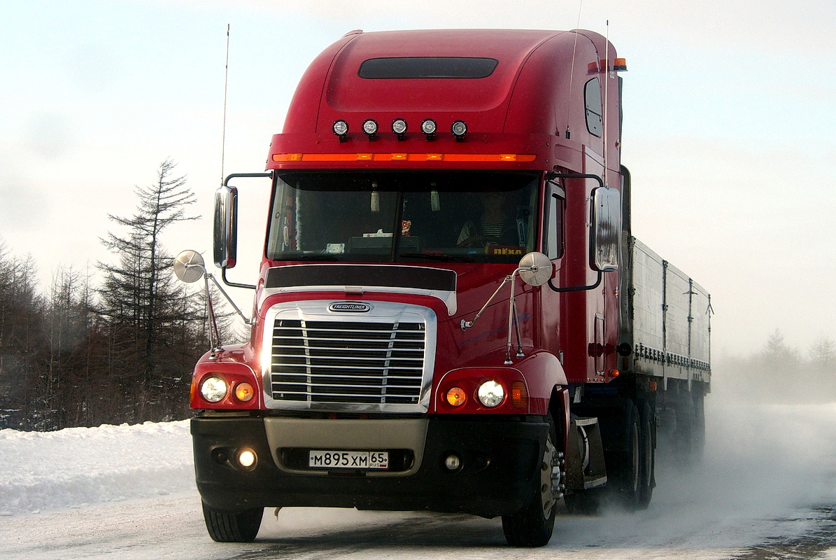 Сахалинская область, № М 895 ХМ 65 — Freightliner Century Class