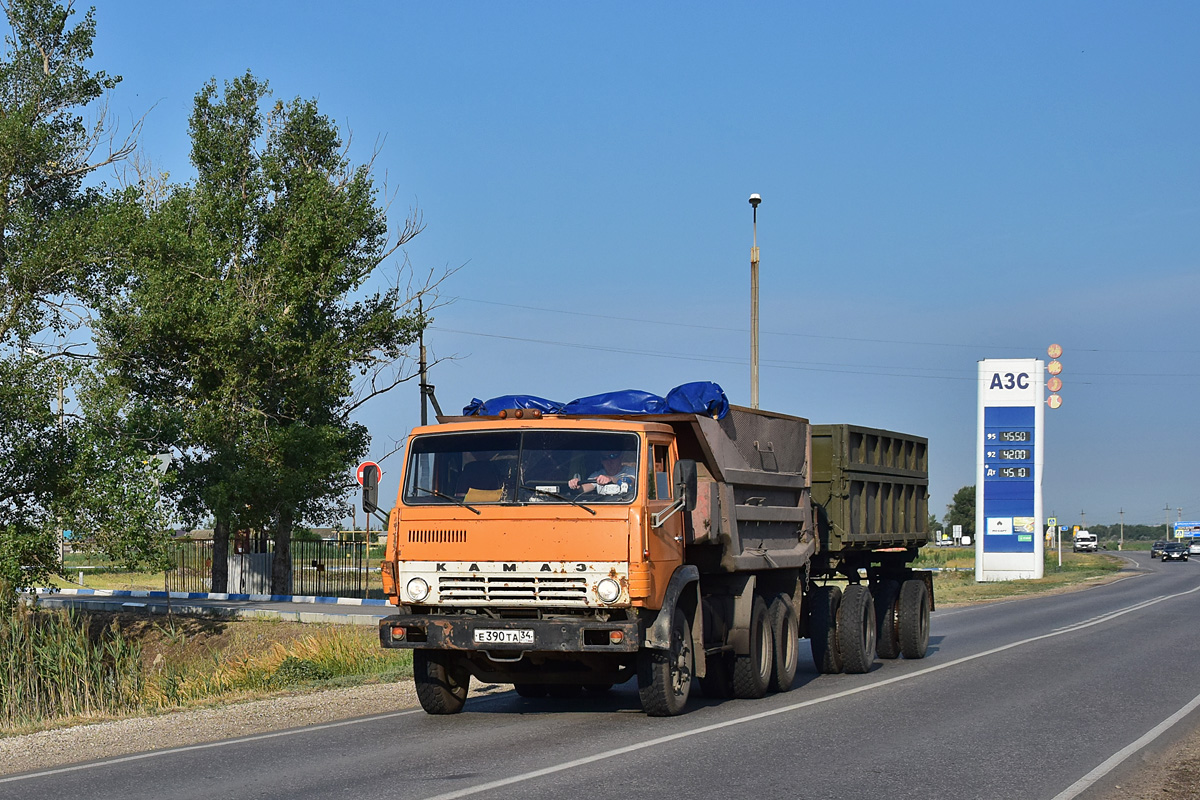 Волгоградская область, № Е 390 ТА 34 — КамАЗ-55111 [551110]