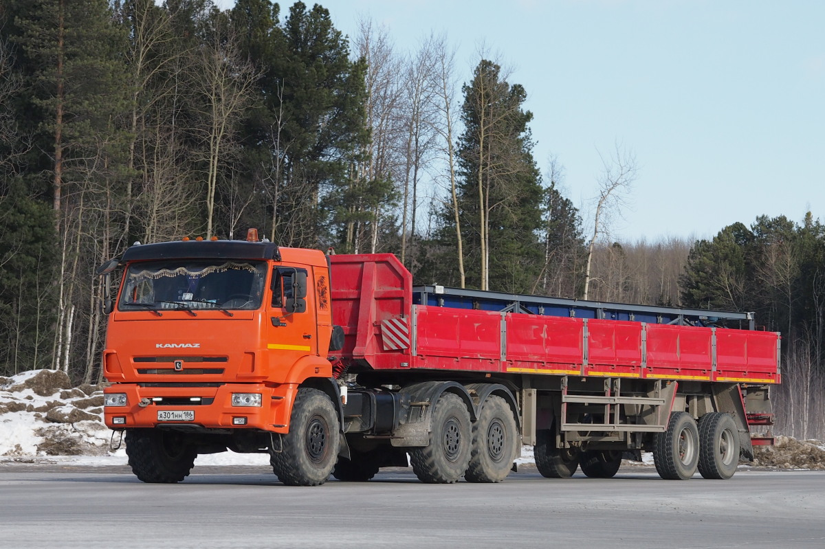 Ханты-Мансийский автоном.округ, № А 301 НН 186 — КамАЗ-43118-46