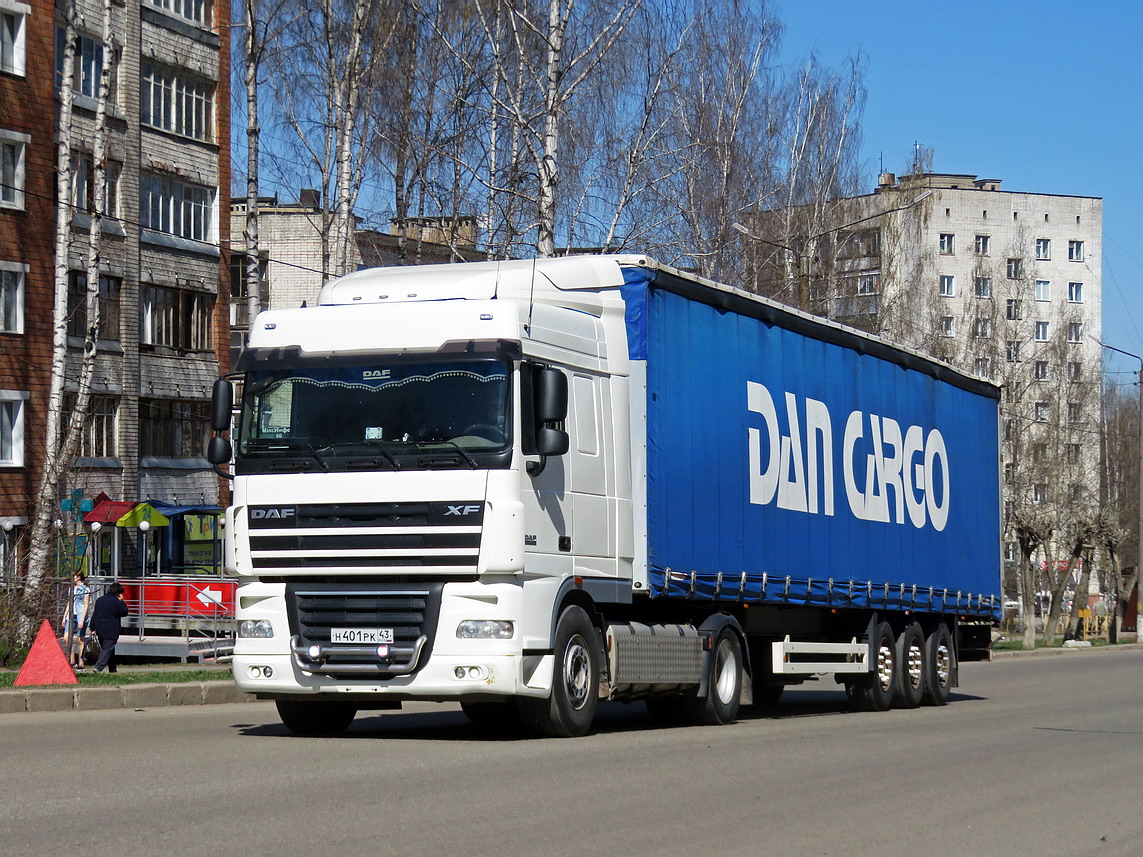 Кировская область, № Н 401 РК 43 — DAF XF105 FT