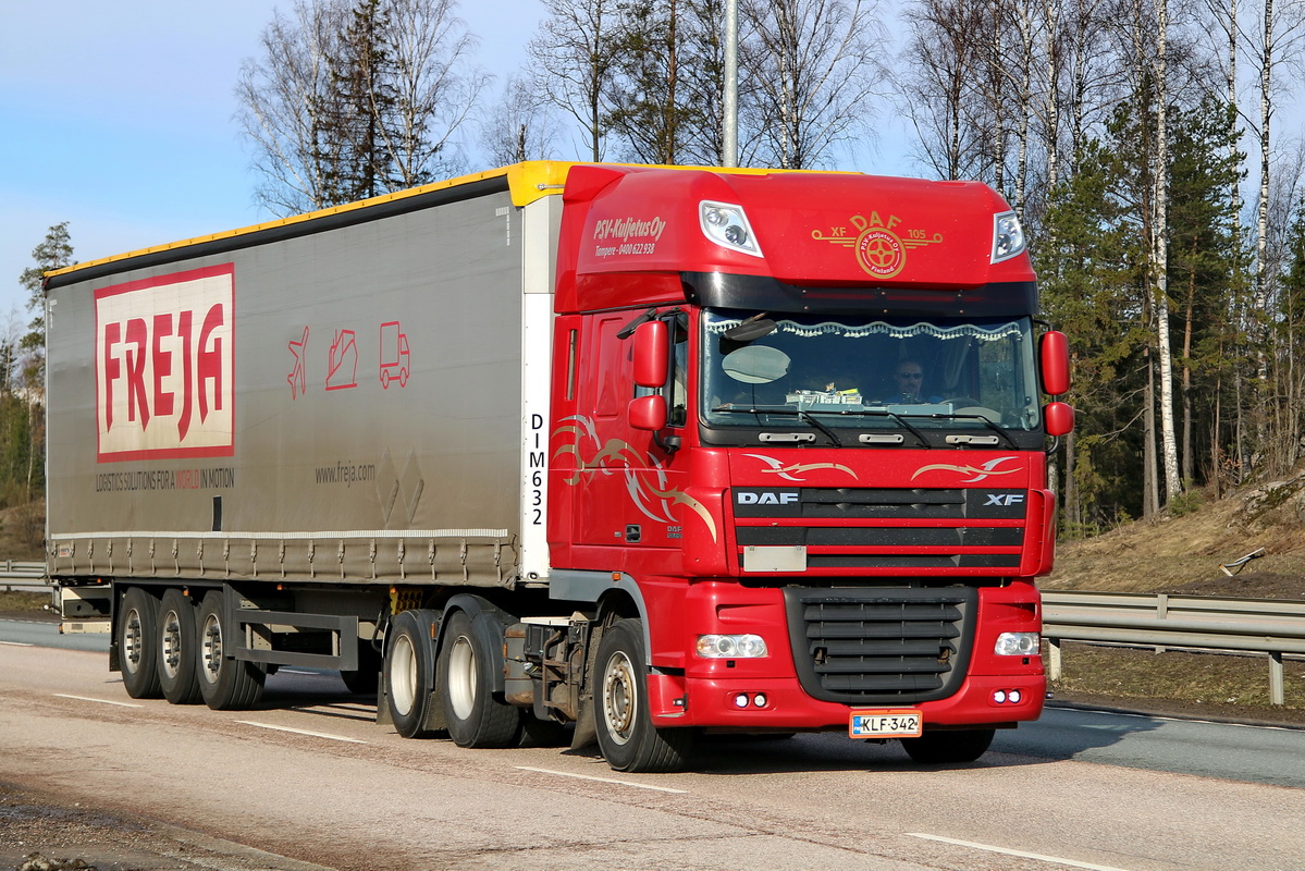 Финляндия, № KLF-342 — DAF XF105 FTS