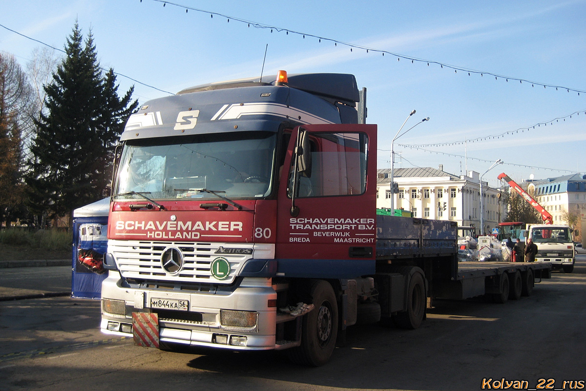 Оренбургская область, № М 844 КА 56 — Mercedes-Benz Actros ('1997) 1840