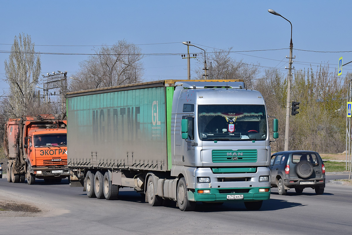 Волгоградская область, № К 712 АН 34 — MAN TGA (общая модель)