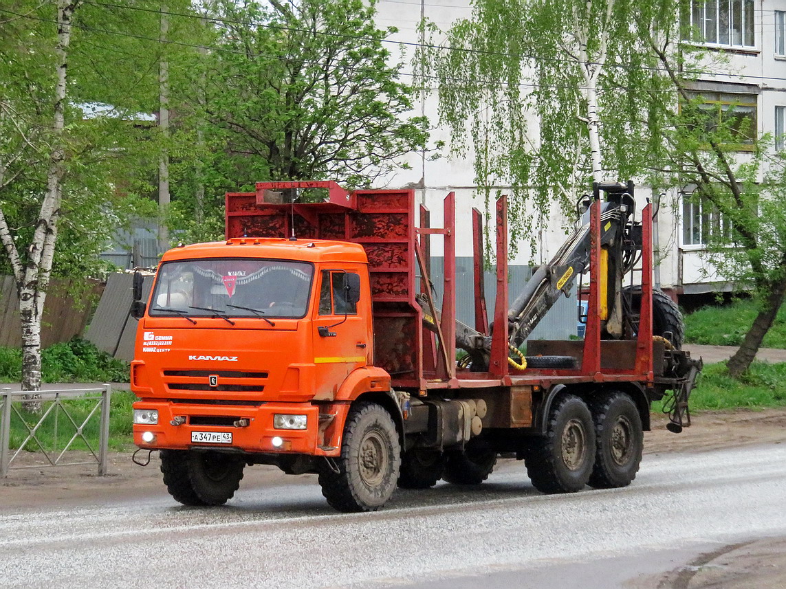 Кировская область, № А 347 РЕ 43 — КамАЗ-43118-46