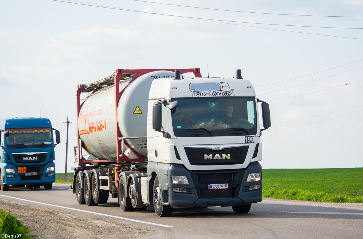 Львовская область, № 190 — MAN TGX ('2012) 24.440