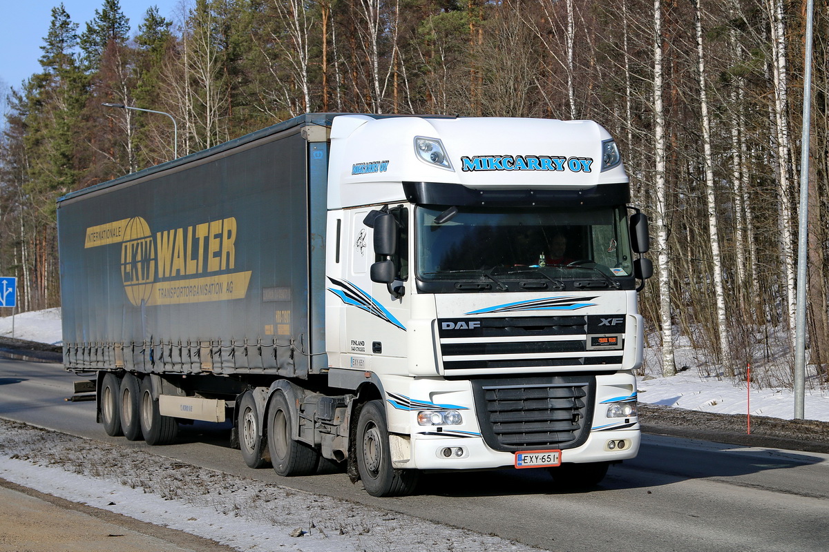 Финляндия, № EXY-651 — DAF XF105 FTR