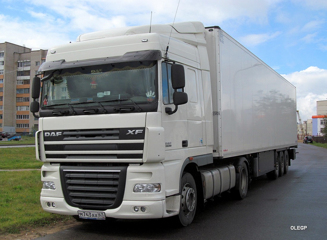 Смоленская область, № М 743 АХ 67 — DAF XF105 FT