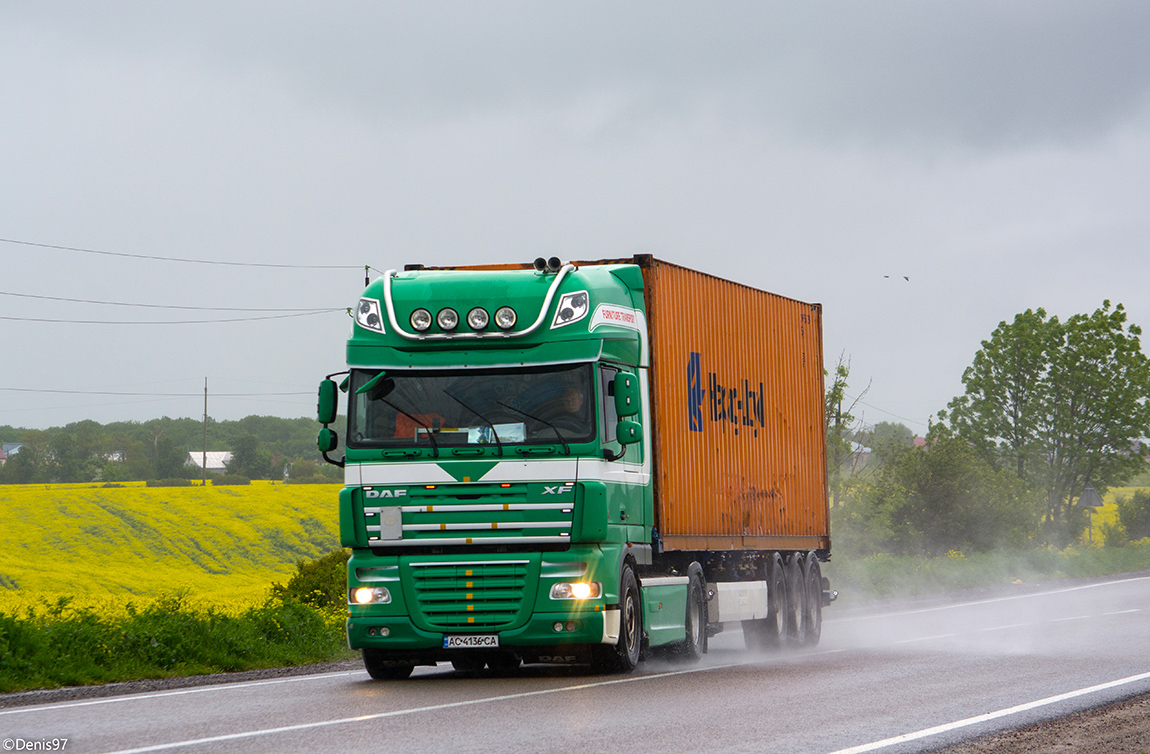 Волынская область, № АС 4136 СА — DAF XF105 FT