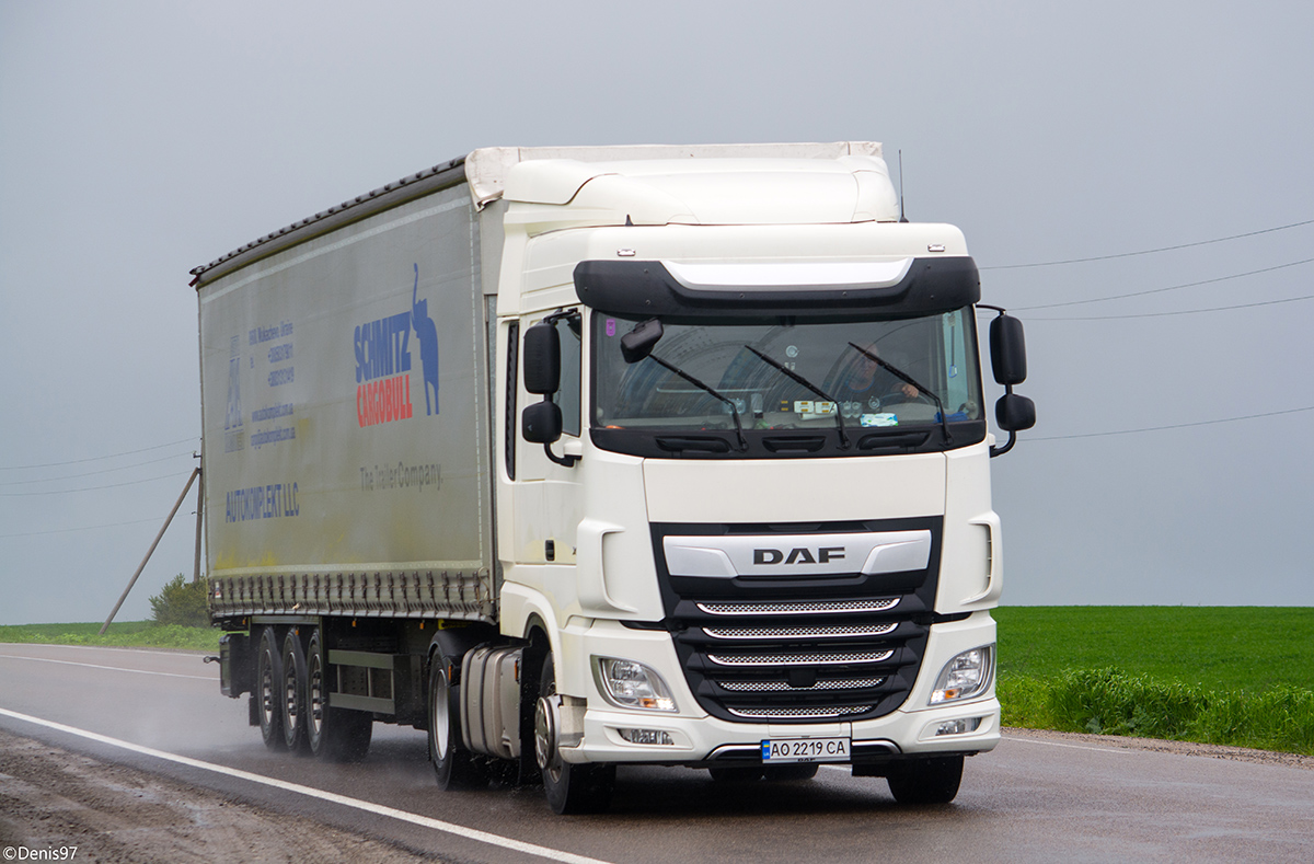 Закарпатская область, № АО 2219 СА — DAF XF Euro6 FT