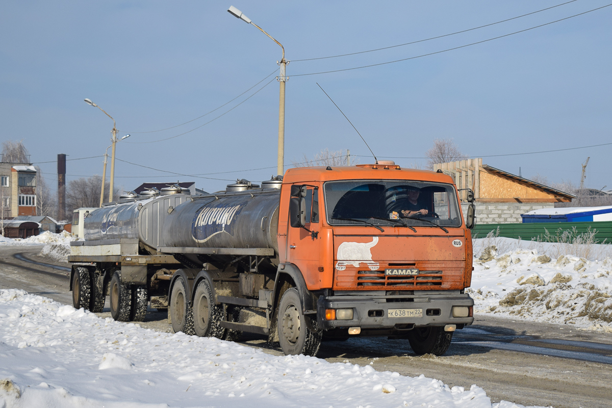 Алтайский край, № К 638 ТМ 22 — КамАЗ-65115-62