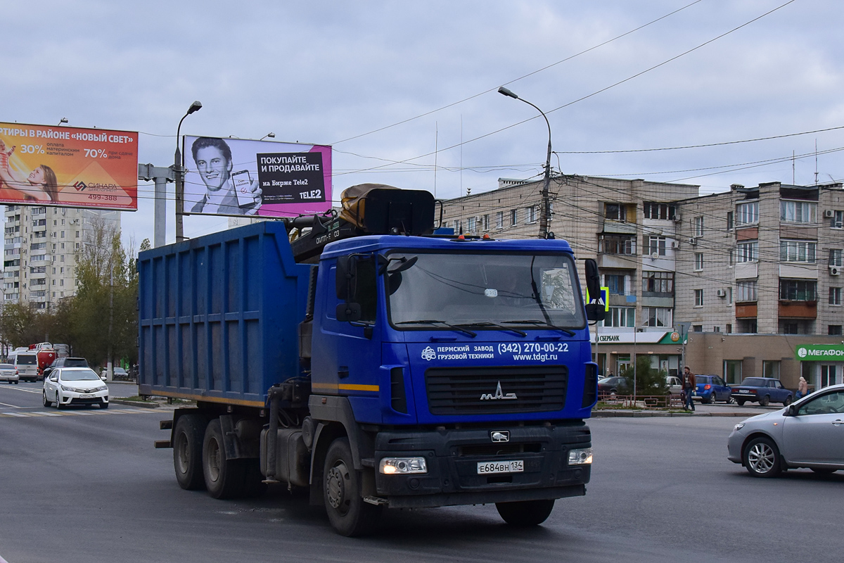 Волгоградская область, № Е 684 ВН 134 — МАЗ-6312B5