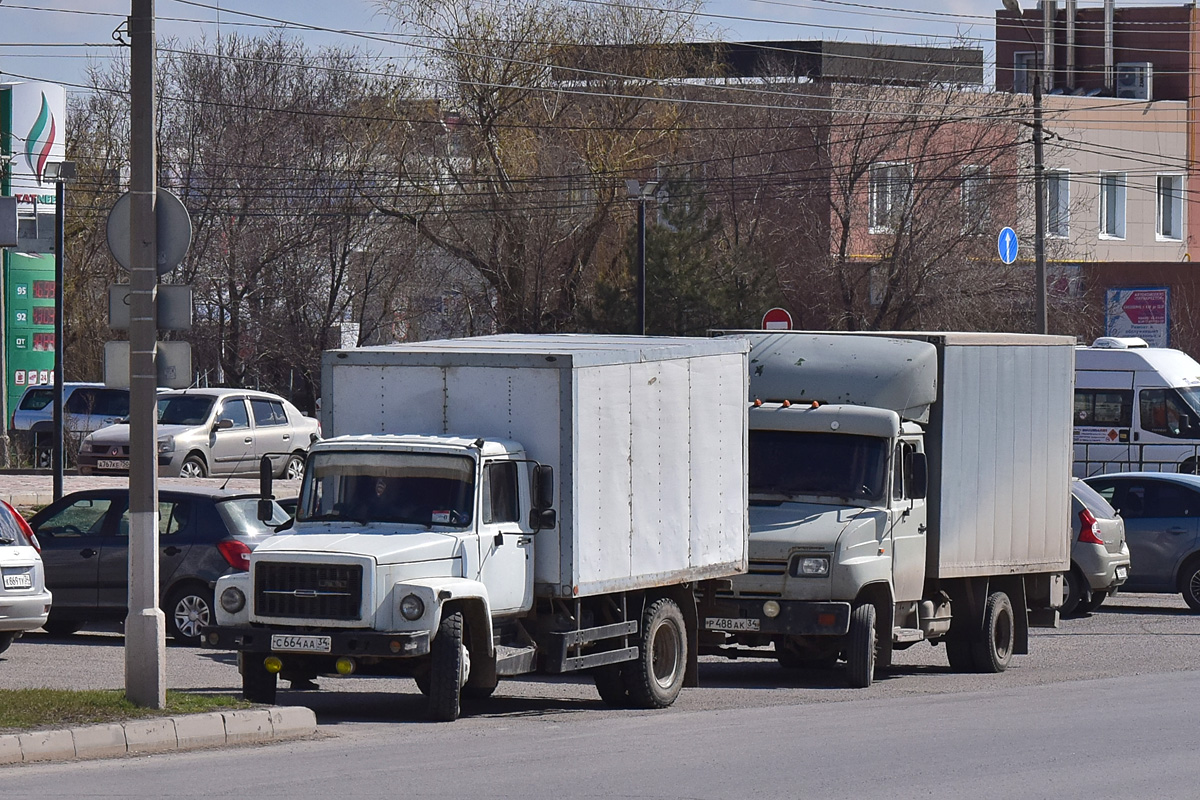 Волгоградская область, № С 664 АА 34 — ГАЗ-3309; Волгоградская область, № Р 488 АК 34 — ЗИЛ-5301БО "Бычок"