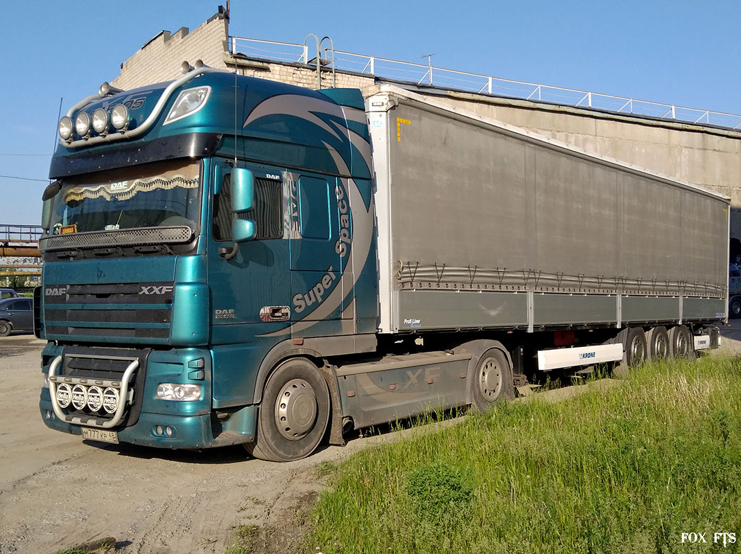 Липецкая область, № М 777 КР 48 — DAF XF105 FT