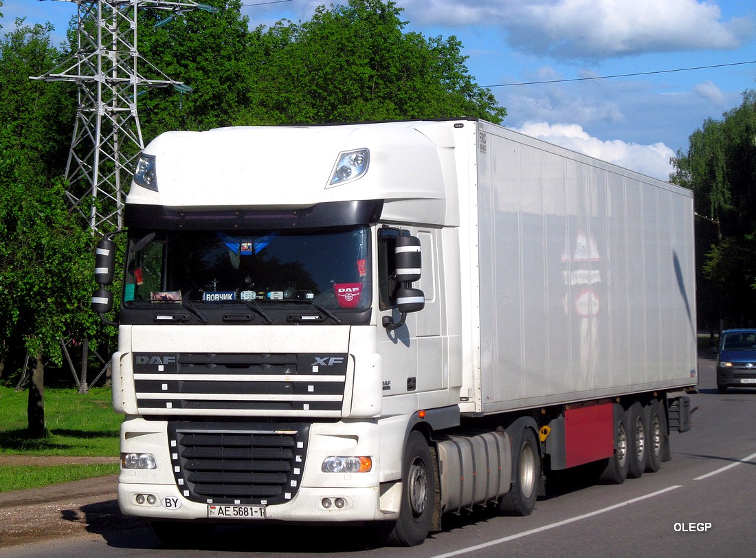 Брестская область, № АЕ 5681-1 — DAF XF105 FT