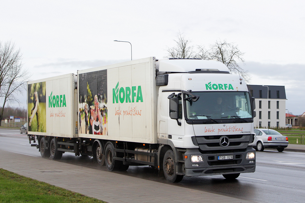 Литва, № FGB 029 — Mercedes-Benz Actros ('2009) 2541