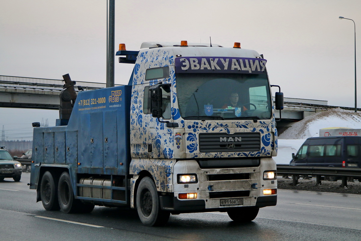 Санкт-Петербург, № Е 911 ОВ 178 — MAN TGA (общая модель)