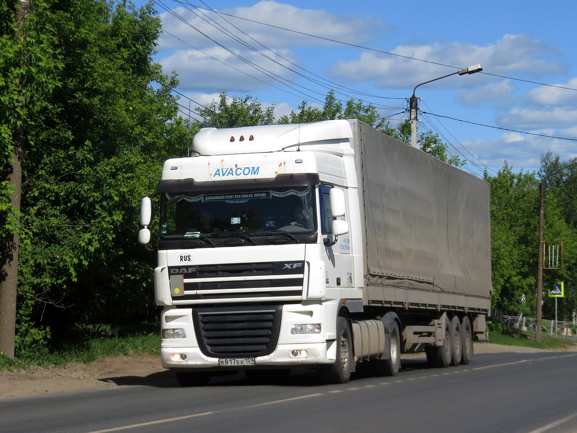 Пермский край, № К 817 ЕХ 159 — DAF XF105 FT