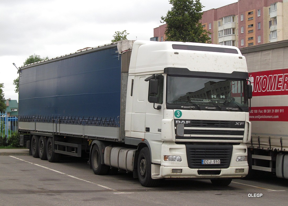 Литва, № ECJ 913 — DAF XF95 FT