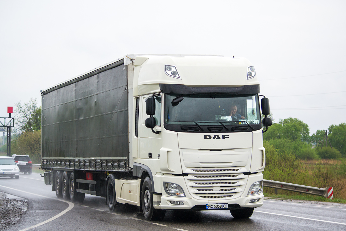 Львовская область, № ВС 5058 КО — DAF XF Euro6 FT