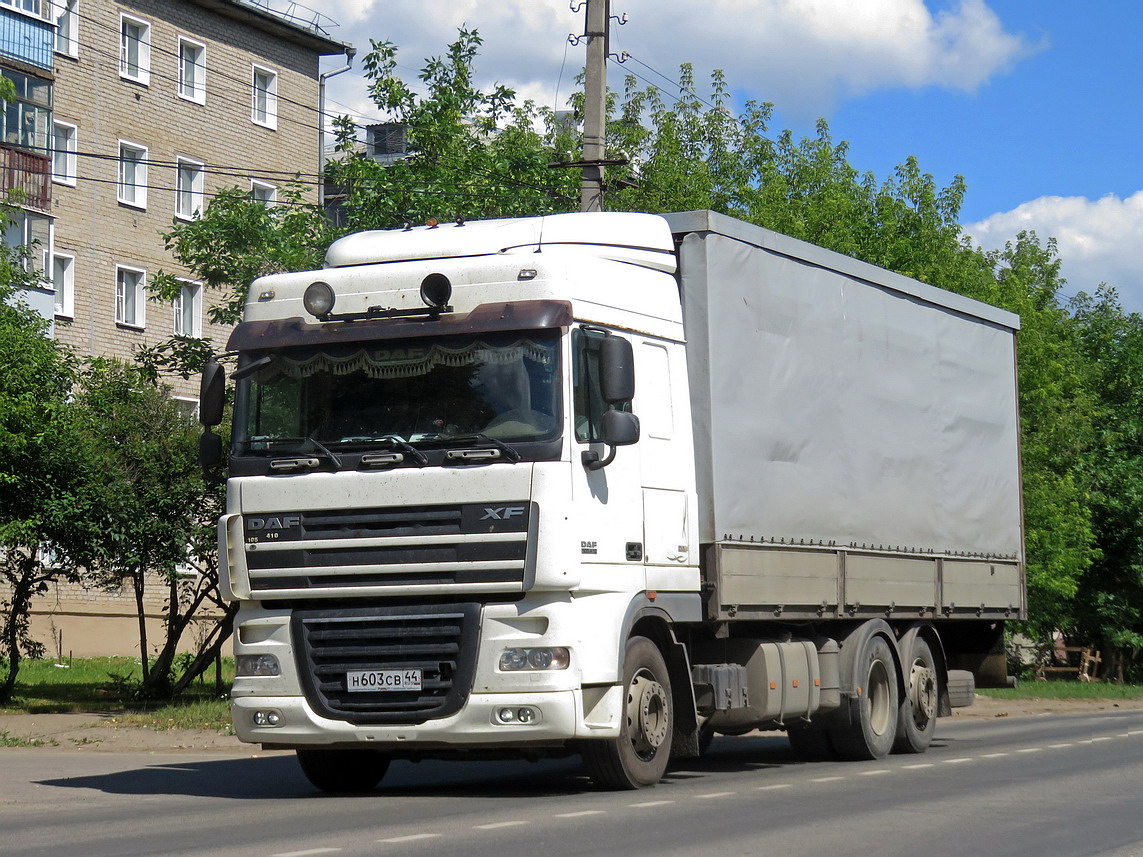 Костромская область, № Н 603 СВ 44 — DAF XF105 FAR