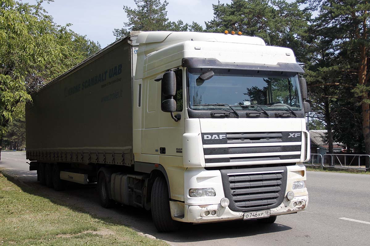 Удмуртия, № О 746 КР 18 — DAF XF105 FTG