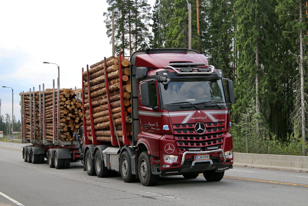 Финляндия, № CJN-259 — Mercedes-Benz Arocs (общ.м)