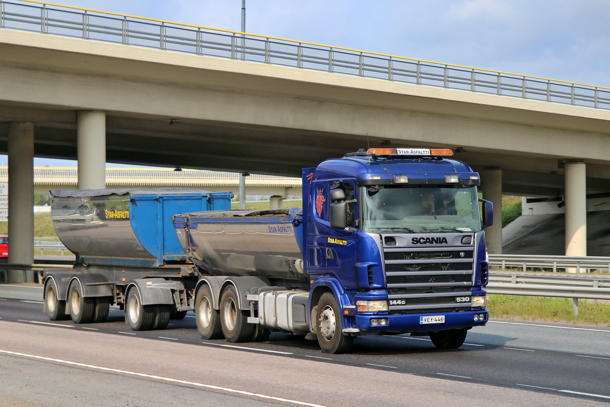 Финляндия, № VEY-446 — Scania ('1996) R144G