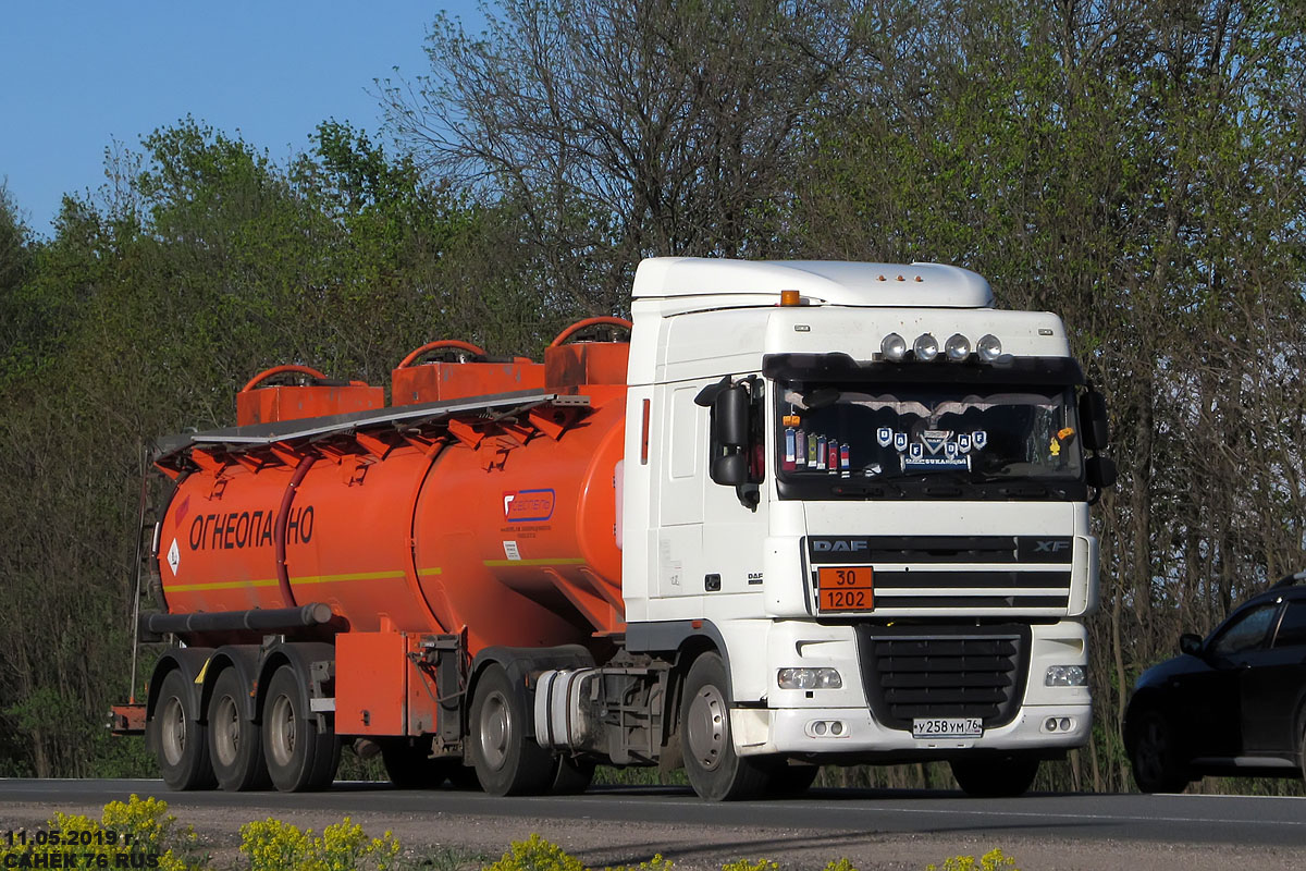 Ярославская область, № У 258 УМ 76 — DAF XF105 FT