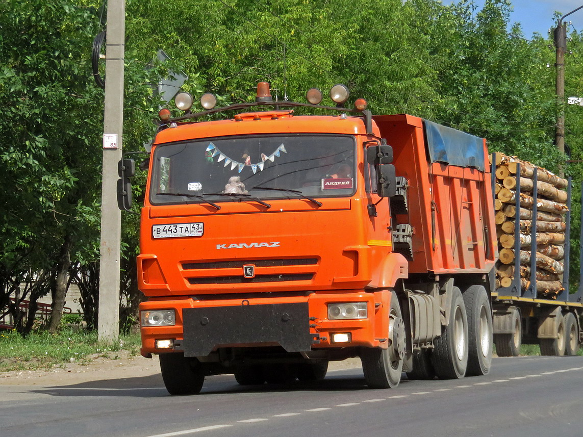 Кировская область, № В 443 ТА 43 — КамАЗ-65115 (общая модель)