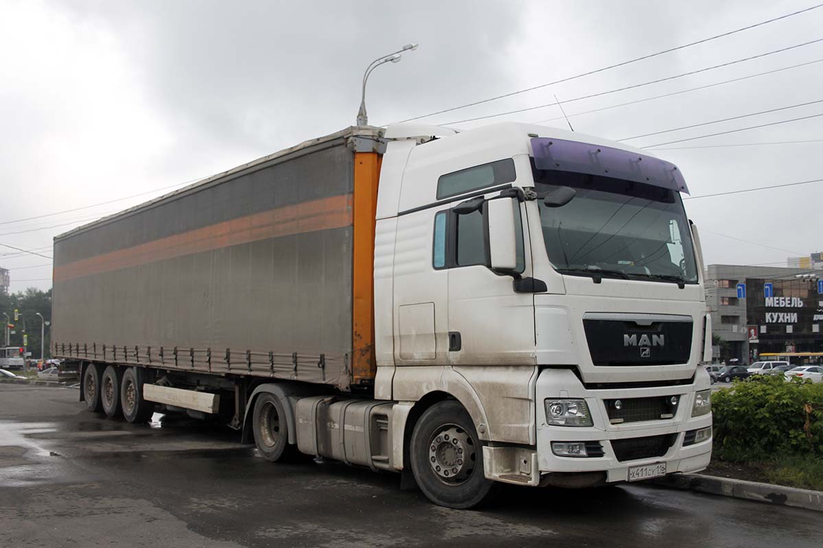 Татарстан, № Х 411 СУ 116 — MAN TGX ('2007) (общая модель)