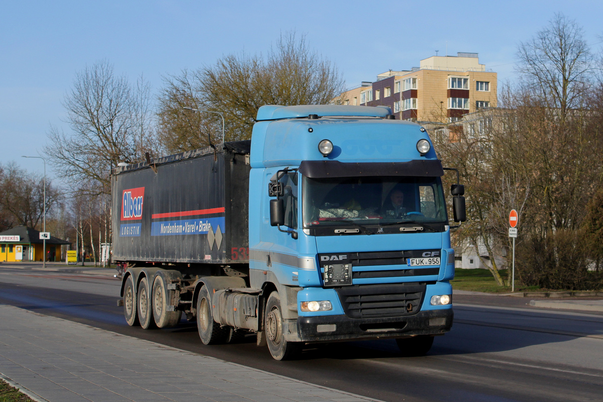 Литва, № FUK 955 — DAF CF85 FT