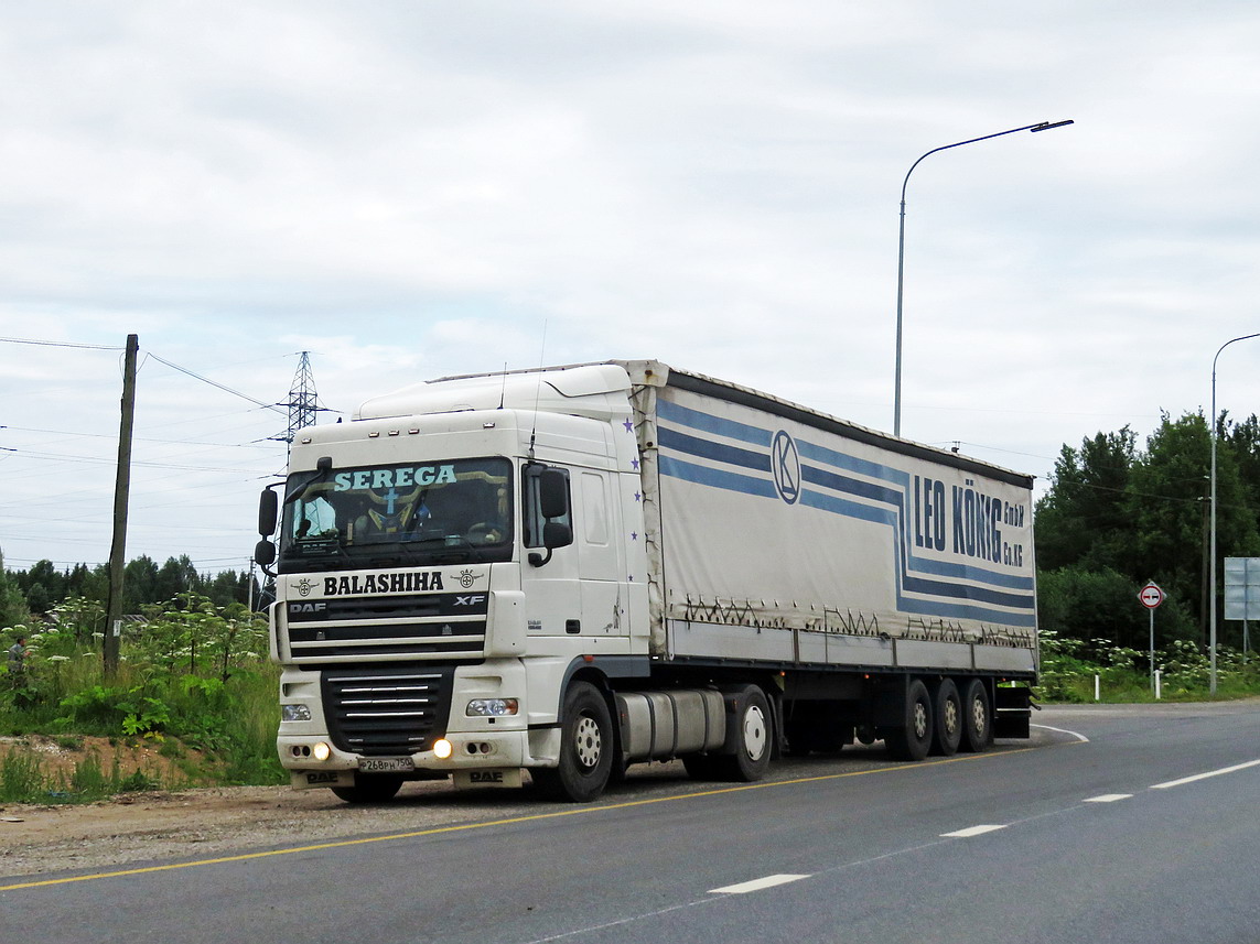 Московская область, № Р 268 РН 750 — DAF XF105 FT