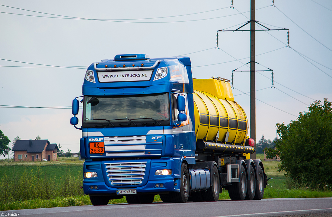 Полтавская область, № ВІ 2747 ЕС — DAF XF105 FT