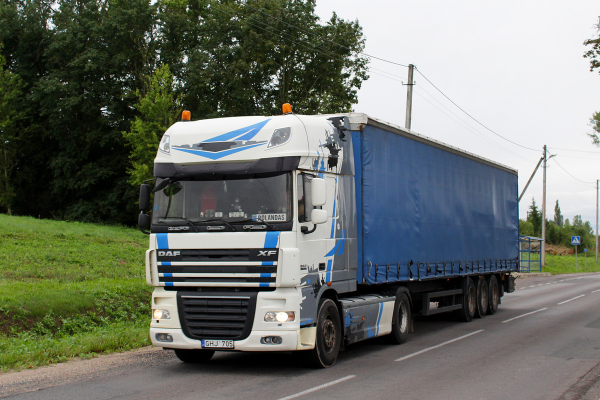 Литва, № GHJ 705 — DAF XF105 FT