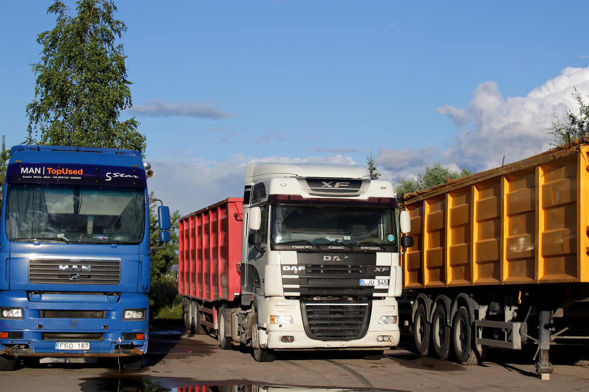 Литва, № LJU 545 — DAF XF105 FT