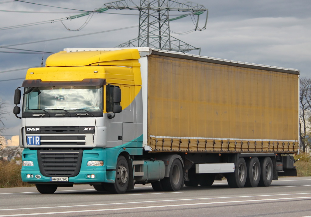 Киев, № АА 8847 РС — DAF XF105 FT